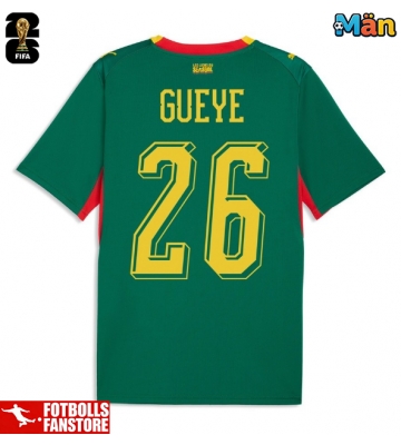 Senegal Pape Gueye #26 Bortatröja VM 2026 Kortärmad